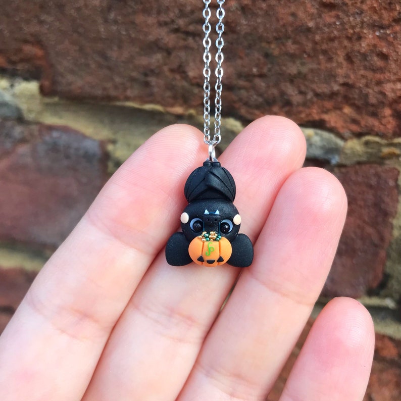 Baby Bat With Candy Bucket Etsy