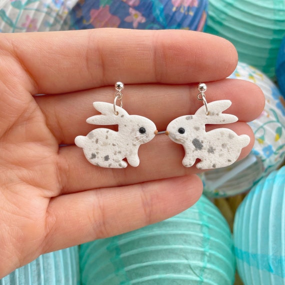 Bunnies Stud Earrings / Cute Animals Earrings / Cute Bunny Earrings Made From Polymer Clay / Easter Bunnies Earrings / Earrings Easter Gift - .br Bunnies Stud Earrings / Cute Animals Earrings / Cute Bunny Earrings Made From Polymer Clay / Easter Bunnies Earrings / Earrings Easter Gift - .br