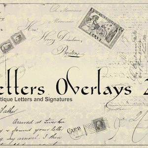 Antike Buchstaben Overlays für Photoshop 2