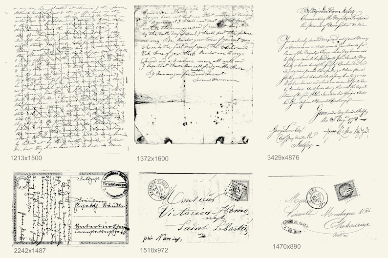 Antique Letters Overlays for Photoshop 2 - Etsy