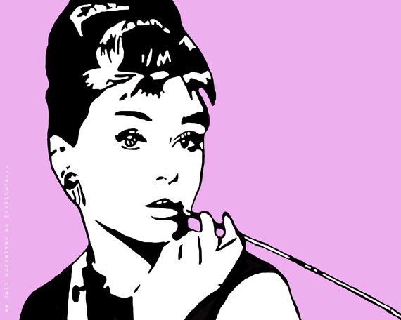 Audrey Hepburn Art Print , Print, Pop Art, Home Decor, Icon, Iconic, Wall Art, Gallery, Breakfast at Tiffany\u0027s, Vintage