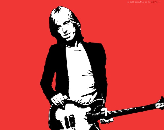 Tom Petty Art Print Heartbreakers Band Poster Concert Etsy