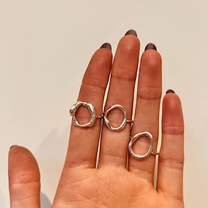 Irregular Molten Ring Sterling Silver