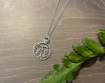 Sterling Silver Willow Tree Pendant Necklace