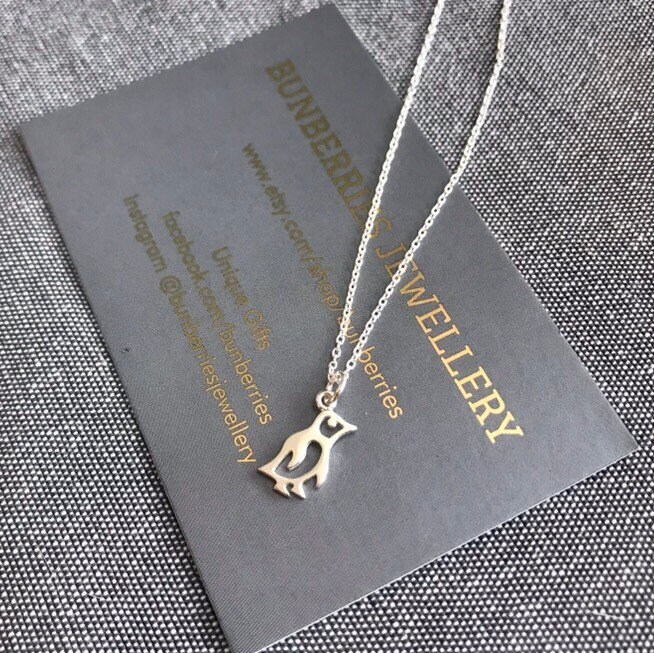 Sterling Silver Penguin Pendant