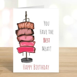 Imprimable Vous avez la meilleure viande / Carte d'anniversaire drôle / Carte de quarantaine / Anniversaire / Joyeux anniversaire / Carte d'anniversaire / TÉLÉCHARGEMENT NUMÉRIQUE