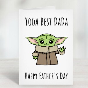 Biglietto per la Festa del Papà stampabile / Yoda Best DaDa / Festa del Papà / Regalo per la Festa del Papà / Divertente Festa del Papà / Star Wars / Yoda / Regalo per papà / DIGITALE