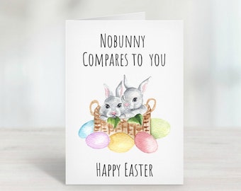 Printable / Nobunny Compares / Easter Card / Easter Bunny / Easter Greeting Card / Easter 2021 / Happy Easter / Happy Easter Card / Digital