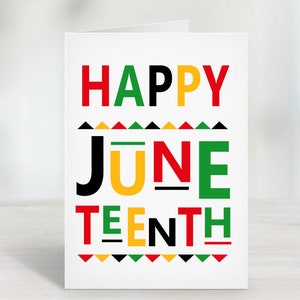Wydrukuj Happy Juneteenth / Juneteenth / Karta Juneteenth / Karta Juneteenth / 1865 / Prezent Juneteenth / Happy Juneteenth / 1865 / Karta cyfrowa