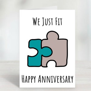 Imprimível Nós Just Fit / Cartão de Aniversário Engraçado / Feliz Aniversário / Aniversário / Cartão de Aniversário / Cartão de Aniversário de Casamento / DIGITAL