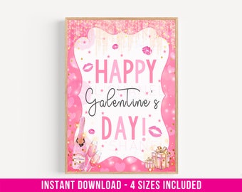 Happy Galentine's Day Print / Galentines Day Print / Galentines Day / Galentines Day Printable / Galentines Day Party / Digital Download