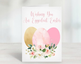 Printable / Wishing You An / Eggcelent Easter / Easter Card / Easter Eggs / Easter Greeting Card / Easter / Happy Easter Card / Digital