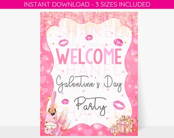 Galentine Party Sign / Galentines Day Party / Galentines Day Decor / Galentine's Day Printable / Galentines Day Party Sign / Digital