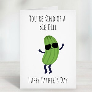 Carte de fête des pères/carte de fête des pères drôle imprimable/cadeau de fête des pères/vous êtes une sorte de gros aneth/meilleur papa de tous les temps/cadeau pour papa/carte papa/papa
