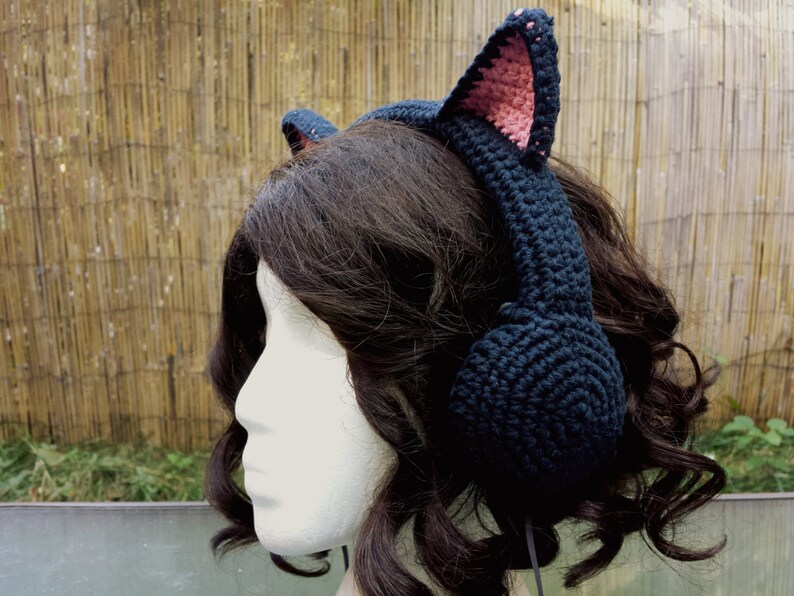 INSTRUCTIONS ONLY Crochet Your Own Cat Ears Headphones Cover Etsy