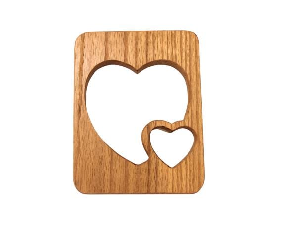 Double heart wall hanging