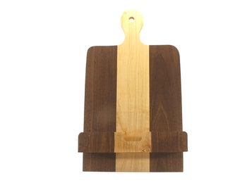 Handcrafted Maple and Walnut Cookbook Holder