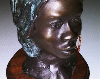 Steve Gevurtz Sara African Woman Fine Art Bronze Sculpture 9/50 2006