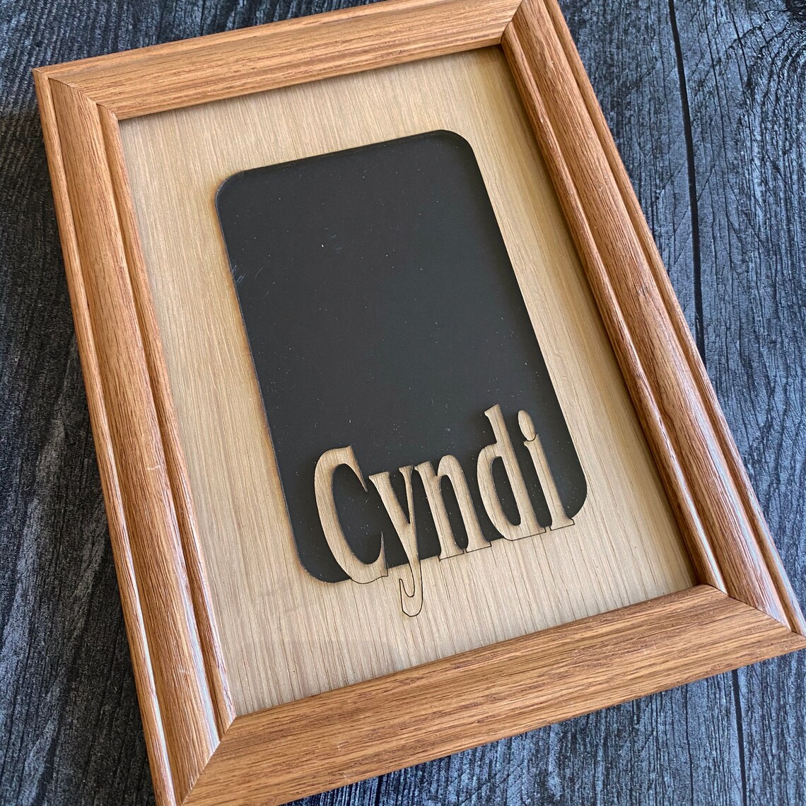 Personalized 5x7 Name Mat Photo Mat Insert for Picture Etsy