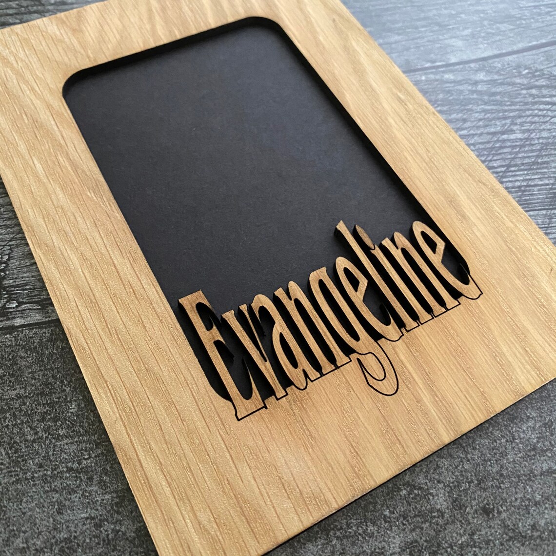 Personalized 5x7 Name Mat Photo Mat Insert for Picture Etsy