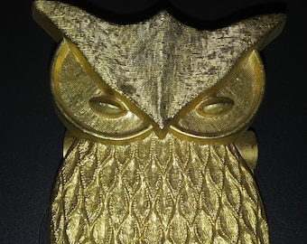 Hunt Manufacturing Vintage Brass Owl Clip