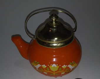 Avon Bottle Orange Teapot