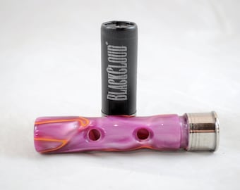 Duck Call - Acrylic Duck Whistle - Purple Neon - Nickel Base