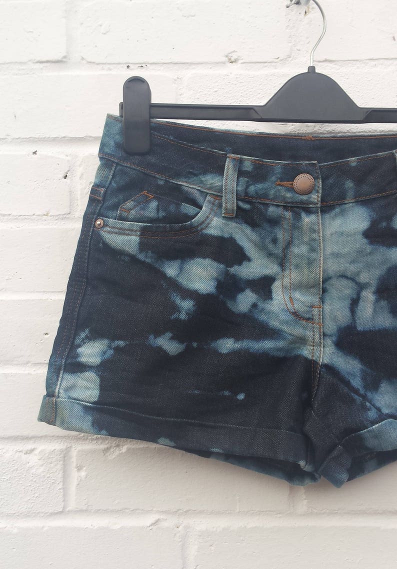 Upcycled Denim Shorts to fit UK size 10 or US size 6 | Etsy