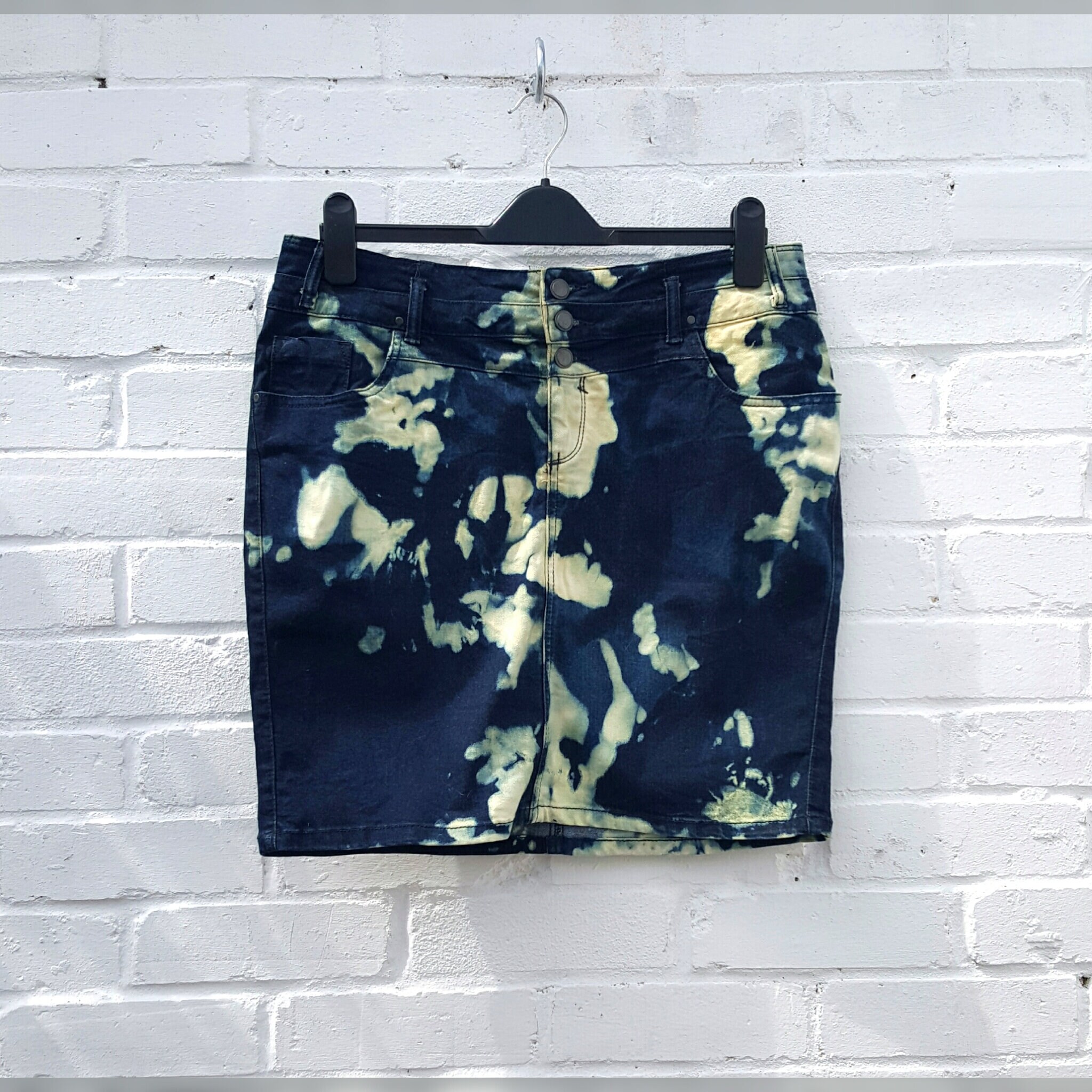 denim mini skirt size 16