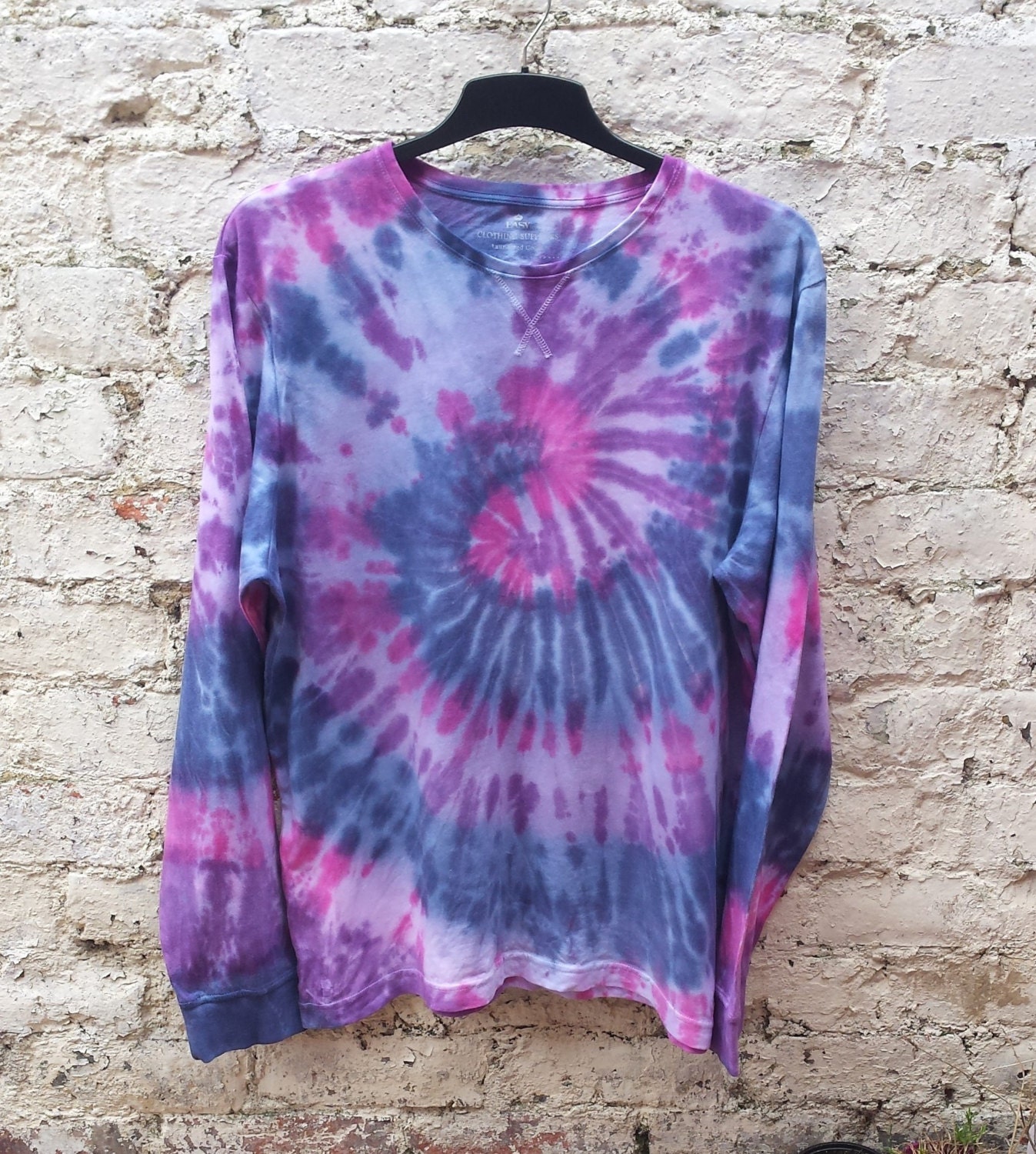 Tie Dye Sweater Mens Long Sleeve Tee Hippie Sweater ALL SIZES | Etsy