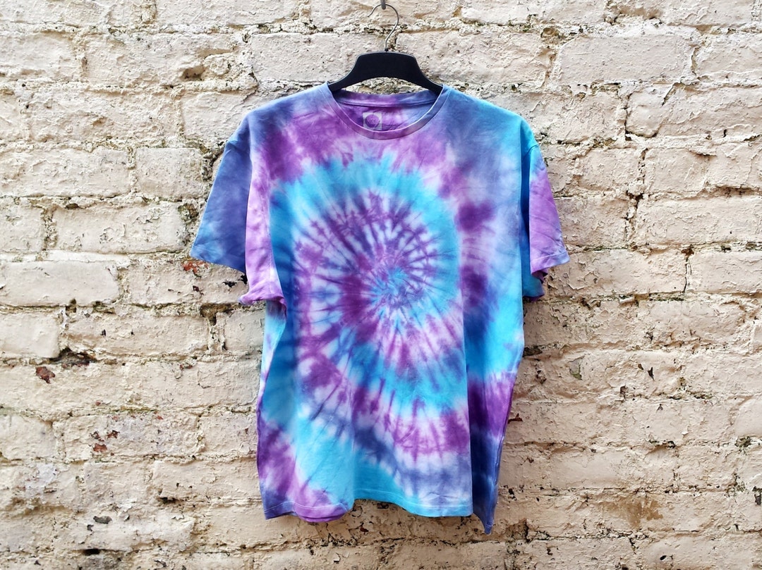Blue purple hotsell tie dye sweatshirt