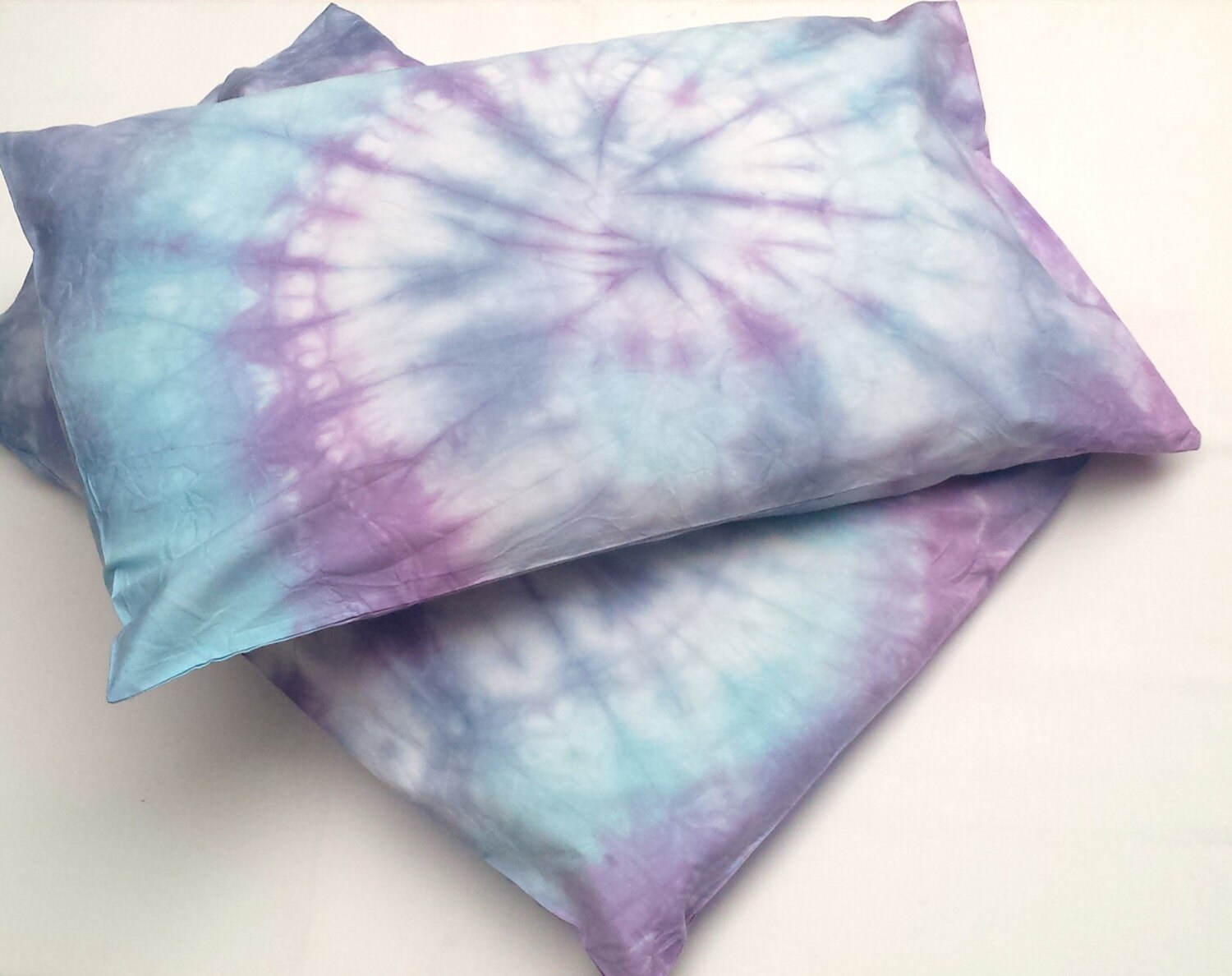 Tie Dye Pillowcases Blue x2 Unique Gift for Him Etsy