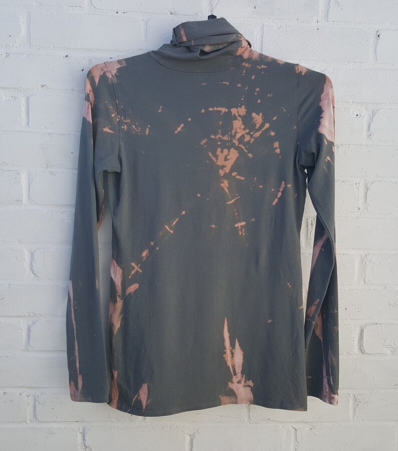 Bleach Tie Dye Sweater UK 12 / US 8 Upcycled image 5
