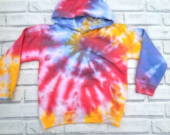 Rainbow Tie Dye Hoodie | Gender Neutral Kids Clothing