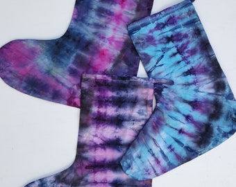Tie Dye Christmas Stockings in Assorted Colours