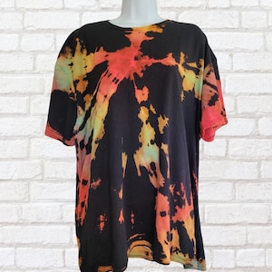 Rainbow Bleach Tie Dye T-shirt | Unisex Festival Fashion