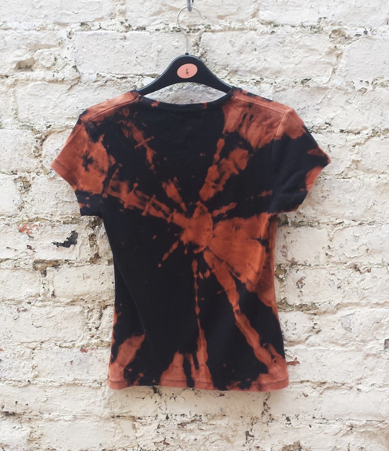 orange bleach dye shirt