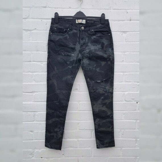 black ripped jeans size 12