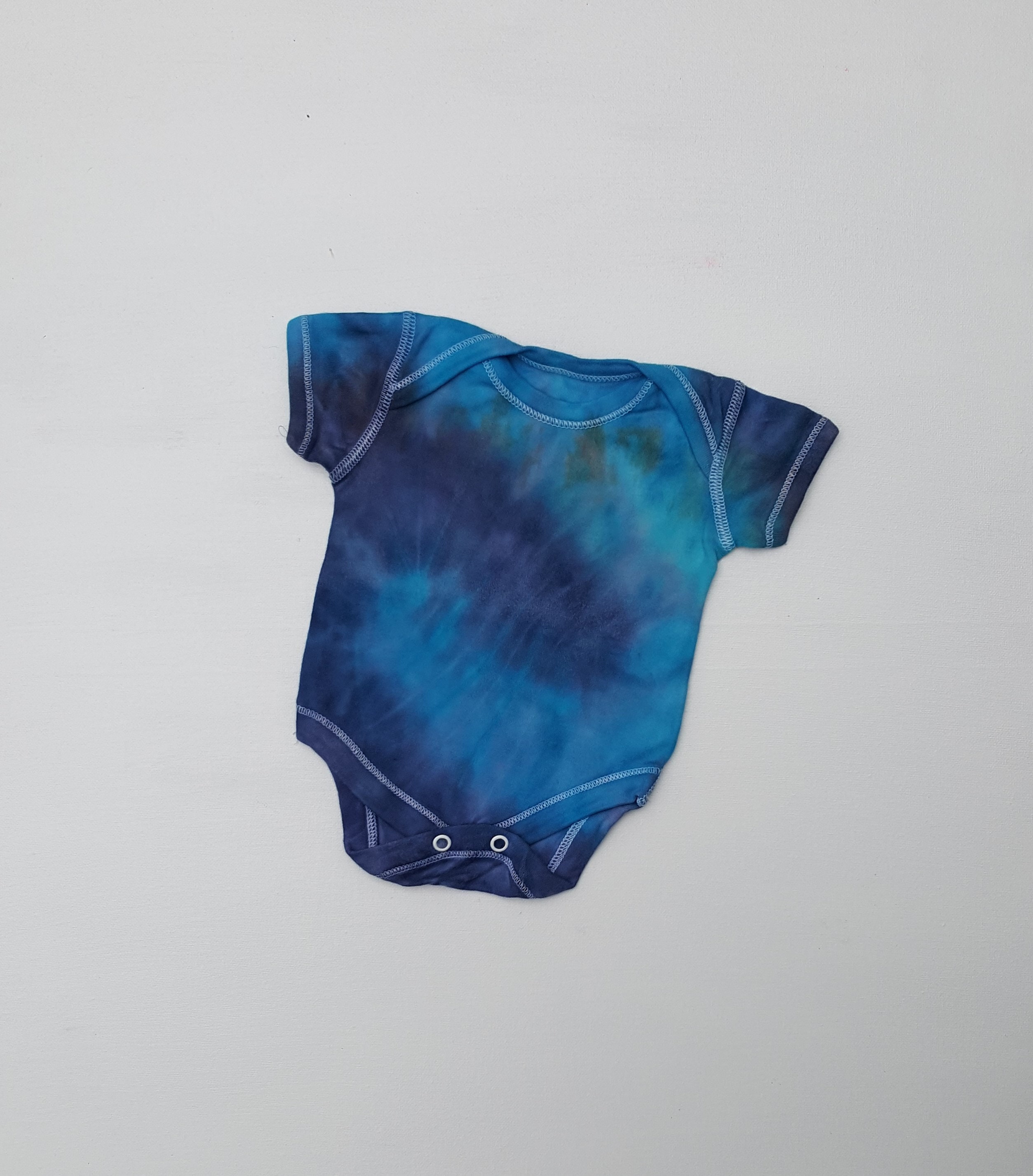 Blue Baby Bodysuit Tie Dye to fit 03 months Etsy