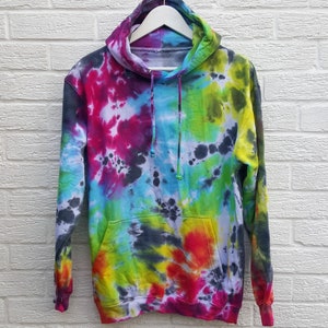 Hand-Dyed Galaxy Rainbow Hoodie | Eco-Friendly Cotton Sweatshirt