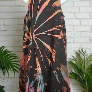 Tie Dye Dress Organic Cotton | Sustainable Summer Festival Fashion