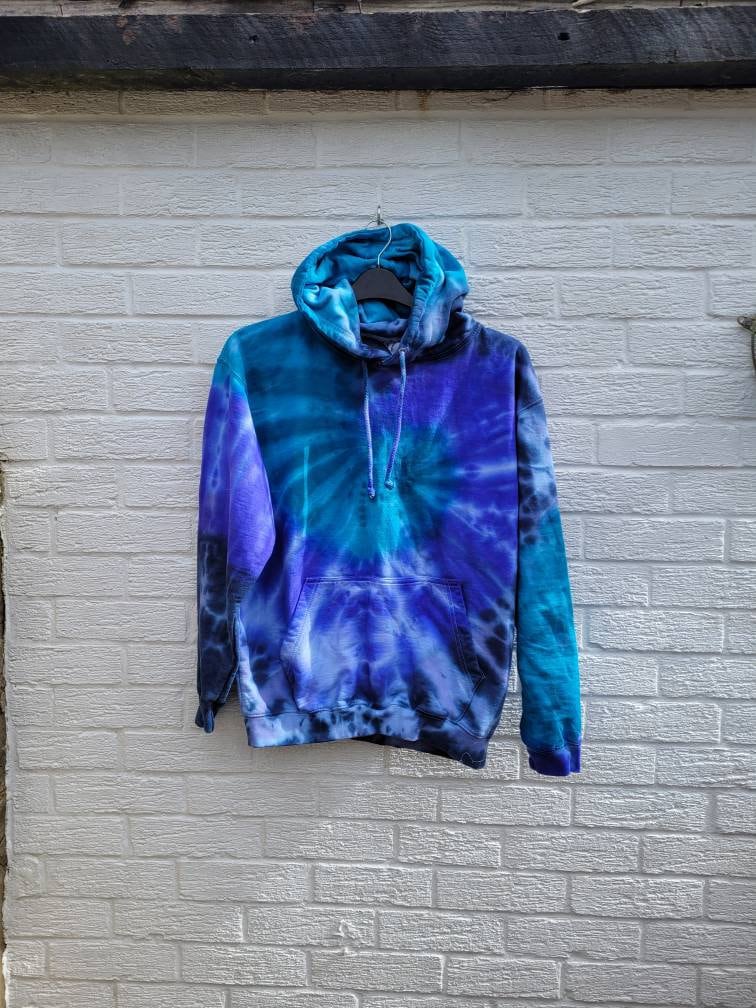 Blue Shades Tie Dye Hoodie Rainbow Unisex ALL SIZES Etsy
