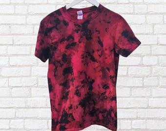 Pink & Black Bleach Tie Dye T-shirt