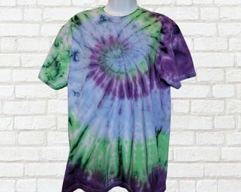Levendig tie-dye-T-shirt | Zomer-T-shirt | Uniseks festivalstijl