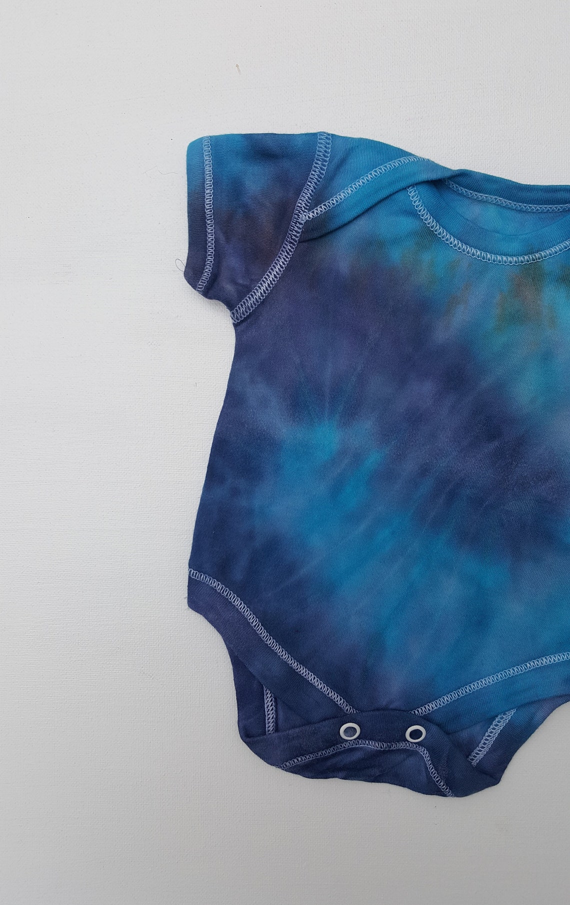 Blue Baby Bodysuit Tie Dye to fit 03 months Etsy