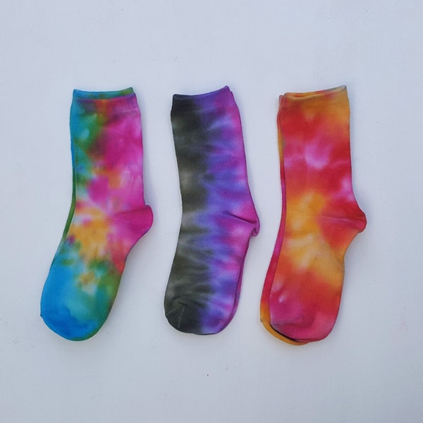 Tie Dye Chaussettes Coffret Cadeau de 3 Socquettes Femme