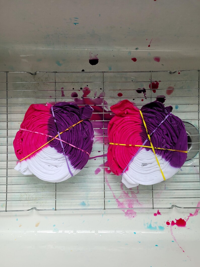 Hand dyed in small batches using eco-reactive, vegan friendly dyes.