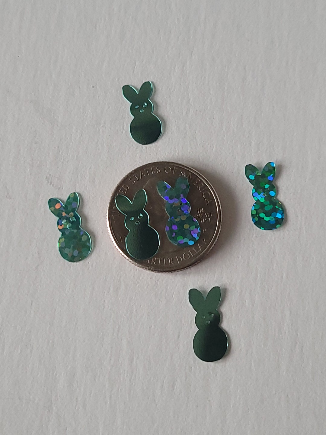 Peep It Real Marshmallow Shaped Glitter, Easter, Candy, Fun, Rabbit