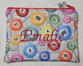 Bingo Bags, 2 Fabric Choices, Coin Purse, Change Purse, Cord Keeper, Earbud Pouch, Purse Accessory, Stocking Stuffer, Gifts Under 10