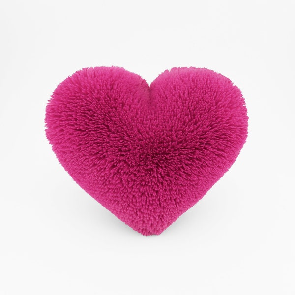Heart Je t'aime Pillow in Pink
